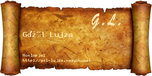 Gál Lujza névjegykártya